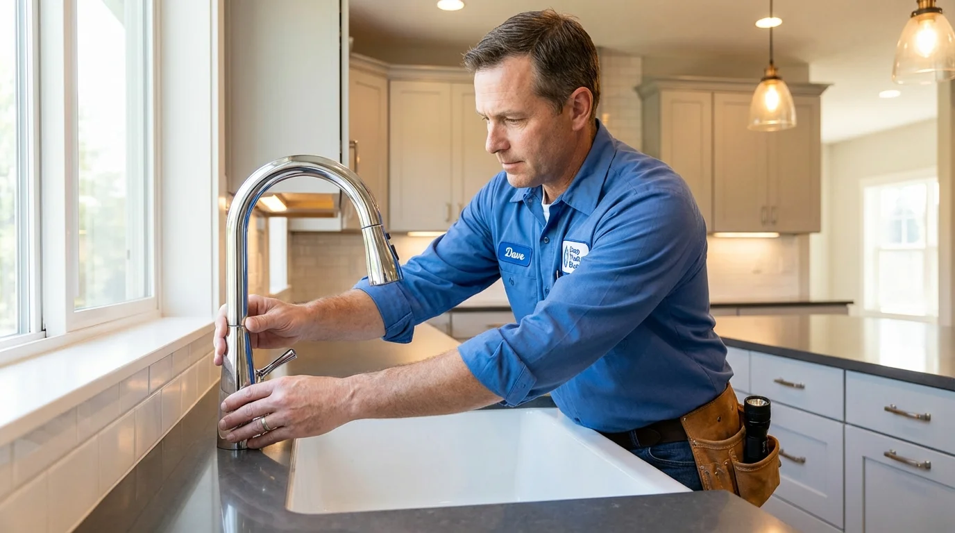 Kitchen faucet installation by Johns Plumbing LLC in Vacaville