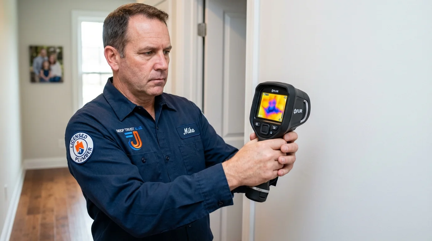 Thermal imaging leak detection by Johns Plumbing LLC in Vacaville